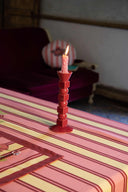 Lisa Corti x The Socialite Family - Porta Candele Grande Anna Maroon Bordeaux
