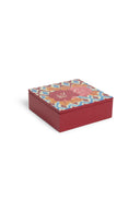 Scatola Media - Hima Big Flower Maroon Pervinch