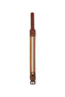 Dog Collar - Stripes Mustard White