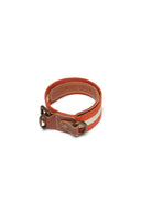 Collare Cane - Stripes Rust White