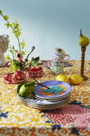 Porcelain Dessert Plate Of 4 - Indian Tiger