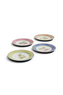Set Di 4 Piatti Da Dessert In Porcellana - Sariska Assorted