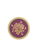 Tovaglietta Rigida 34Cm - Oro Boule Flower Fuxia