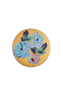 Pouf - Nizam Mustard - Stripes Blue Natural