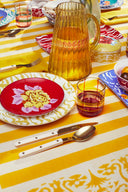 Set Di 3 Piatti In Porcellana - Indian Tiger Red
