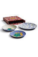 Set Di 3 Piatti In Porcellana - Indian Tiger Pervinch
