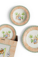 Set Di 3 Piatti In Porcellana - Sariska Orange