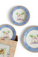 Set Di 3 Piatti In Porcellana -  Sariska Blue