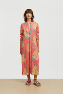Kurta Lunga Leopard Flower Old Pink