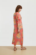 Kurta Lunga Leopard Flower Old Pink