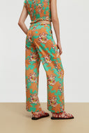 Pantalone Myanmar Star Flower Aqua