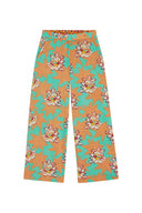 Pantalone Myanmar Star Flower Aqua