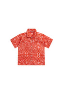 Camicia Pietro Damask Design Red