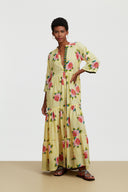 Rambagh Dress - Barwara Light Yellow