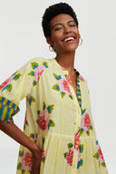 Rambagh Dress - Barwara Light Yellow