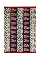 Plaid Cashmere 130x180 cm - Saved Ny x Lisa Corti Leopard Stripes Dark Blue