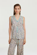 Top Banyan Leopard Touch Small Royalblue