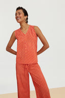 Top Banyan Mini Stripes Peach