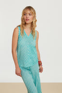 Top Banyan Mini Stripes Ferozi