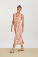 Abito Check Leopard Touch Small Red