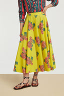 Gonna Circle Kimono Crisantemo Lemon