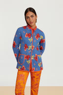 Giacca Reversibile Jhodpuri Ibisco Royalblue