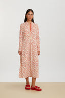 Kurta Lunga Leopard Touch Small Red