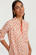 Kurta Lunga Leopard Touch Small Red