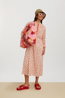 Kurta Lunga Leopard Touch Small Red