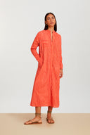 Kurta Lunga Mini Stripes Peach