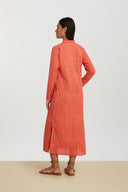 Kurta Lunga Mini Stripes Peach