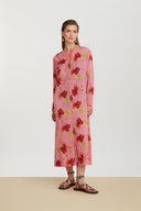 Kurta Lunga Aperta Ibisco Pink