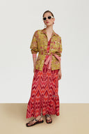 Abito Mandili Saheli Ikat Red