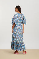 Abito Mandili Saheli Ikat Indigo
