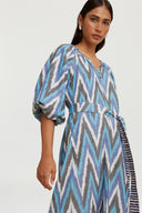 Abito Mandili Saheli Ikat Indigo