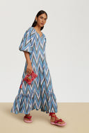 Abito Mandili Saheli Ikat Indigo