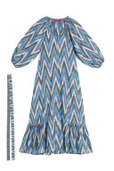 Abito Mandili Saheli Ikat Indigo