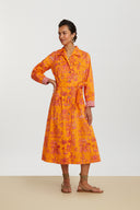 Abito Saharian Toile De Jouy Orange