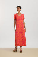 Abito Amla - Damask Design Orange