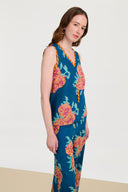 Top Banyan - Leopard Flower Dark Teal