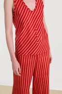 Top Banyan - Mini Stripes Red