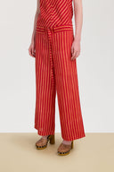 Pantaloni Cabana - Mini Stripes Red