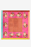 Foulard Seta 100X100Cm - Dandelion Fuxia