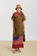 Guava Kaftan - Dragon Tiger Green Gold