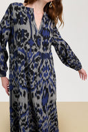 Khubani Dress - Kasuri Damask Black