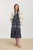 Khubani Dress - Kasuri Damask Black