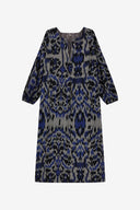 Khubani Dress - Kasuri Damask Black