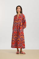 Abito Khubani - Mathura Ikat Sugar Red