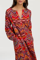 Abito Khubani - Mathura Ikat Sugar Red