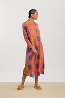 Kurta Lunga - Big Flower Old Pink
